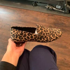 Cheetah loafers